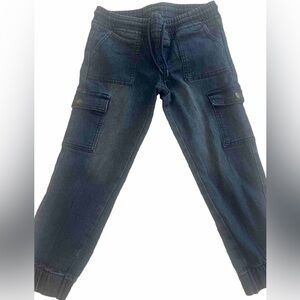 Kids toddler girls Real Love size 6x cargo jeans with elastic‎ waistband